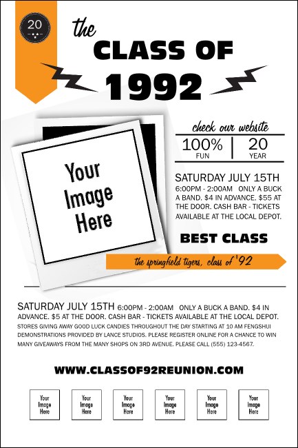 Class Reunion Mascot Orange Poster Product Front