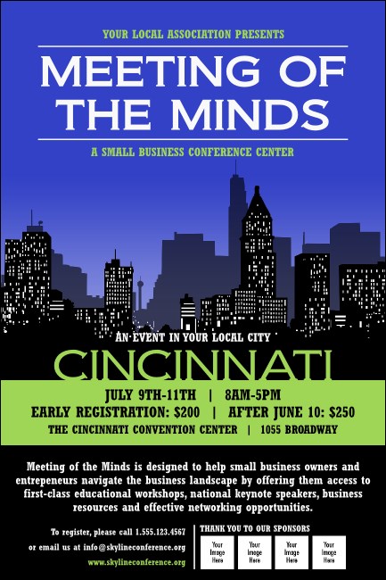 Cincinnati Skyline Poster