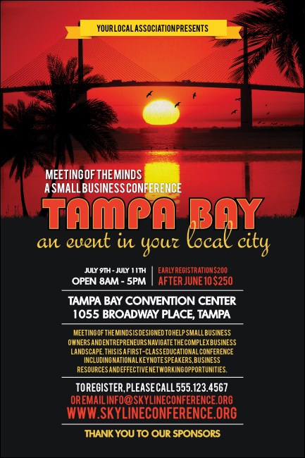 Tampa Bay Sunset Poster Product Front