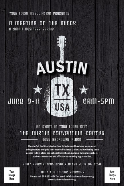 Austin Music Poster Product Front