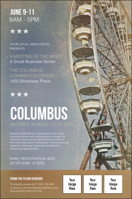 Columbus Poster Product Front