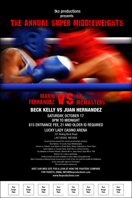 Boxing Event Poster
