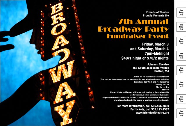 Broadway Poster with Image Upload