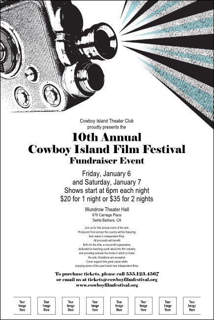 Film Festival Poster with Image Upload