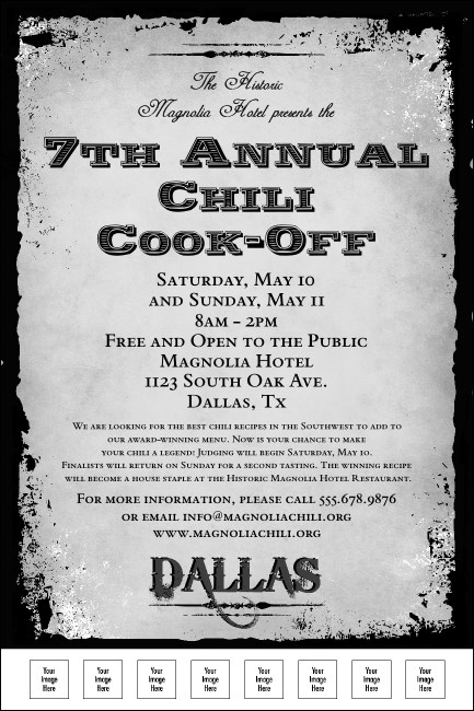 Dallas Poster (Black and White) Product Front