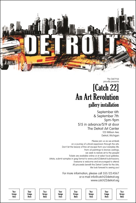 Detroit Poster with Image Upload
