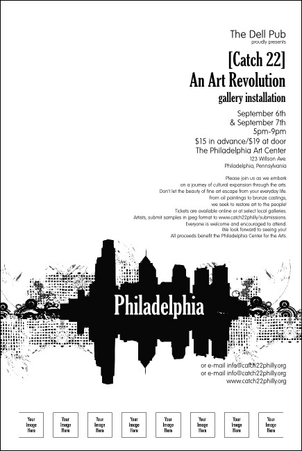 Philadelphia BW Poster Product Front