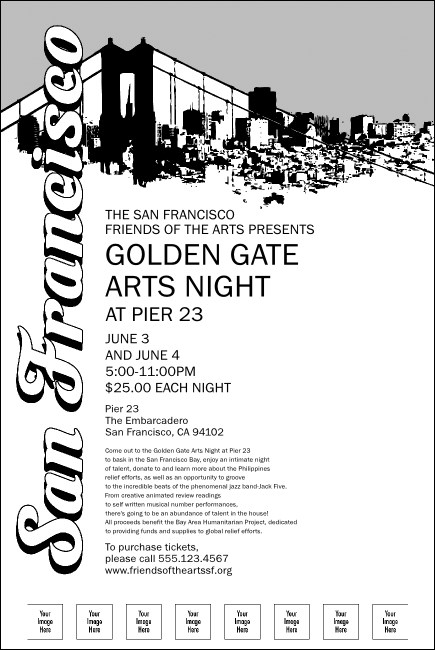 San Francisco BW Poster Product Front