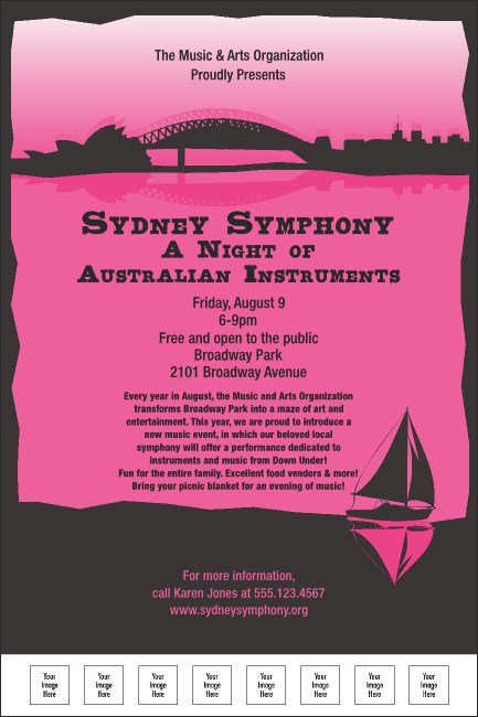 Sydney Poster (Pink) Product Front