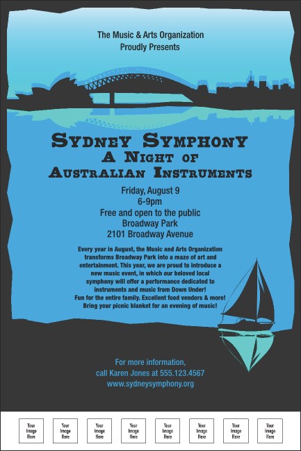 Sydney Poster (Blue) Product Front