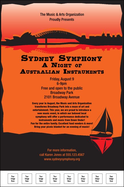 Sydney Poster (Orange)