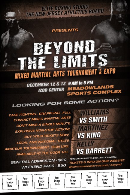 MMA Main Event Logo Poster (Brown)