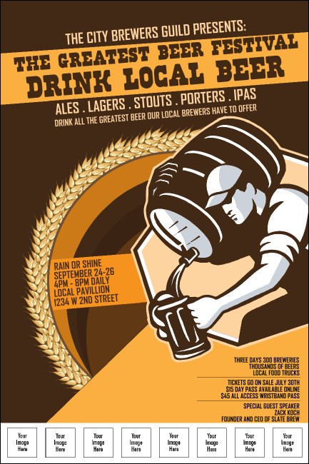 Beer Festival - Artisan Logo Poster Product Front