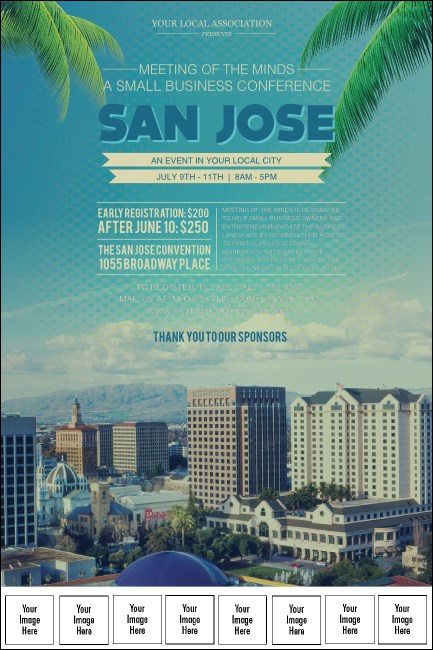 San Jose Logo Poster Product Front