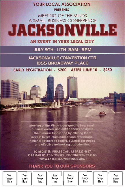 Jacksonville Logo Poster Product Front