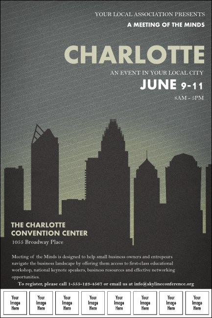 Charlotte Logo Poster Product Front