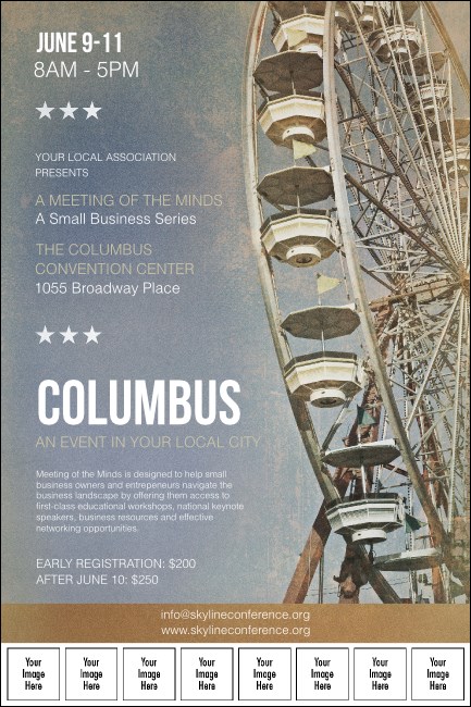 Columbus Logo Poster Product Front