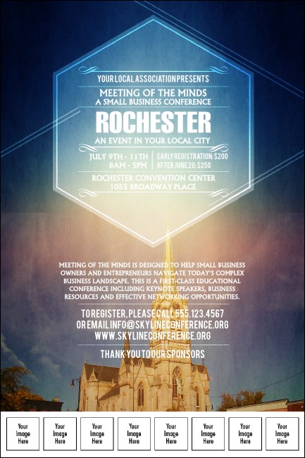 Rochester 2 Logo Poster Product Front