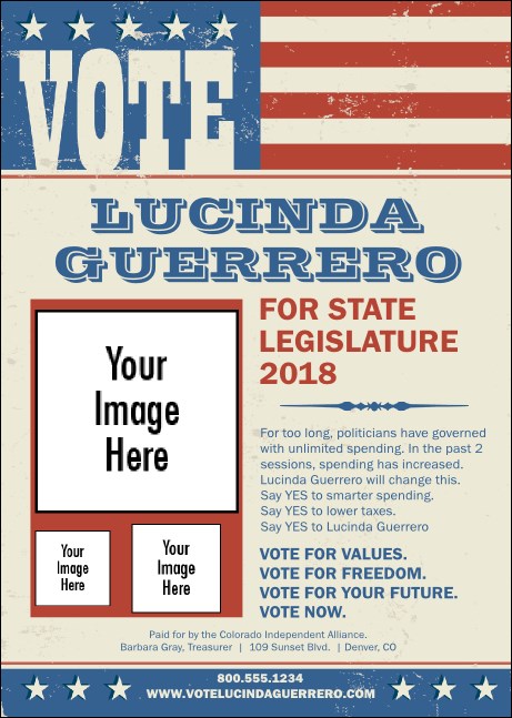 Americana Vote Postcard Product Front