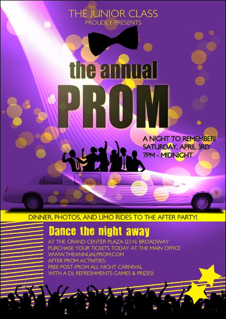 Prom Limo Postcard