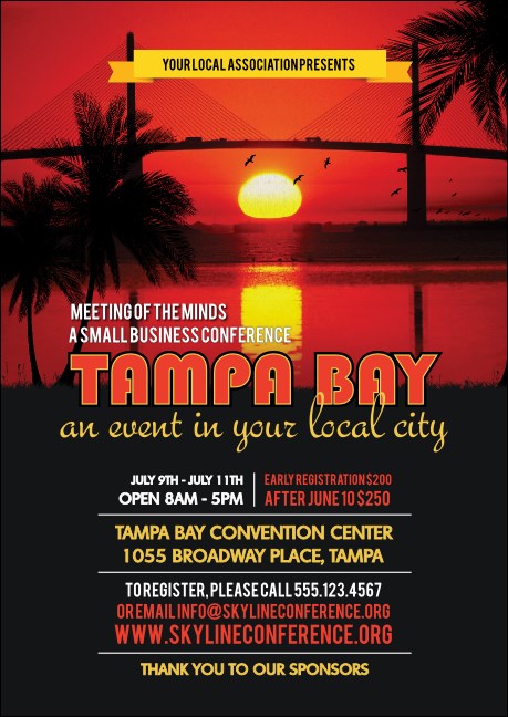Tampa Bay Sunset Postcard Product Front