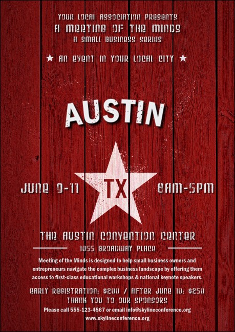 Austin Star Postcard Product Front
