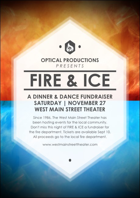 Fire and Ice Postcard Product Front