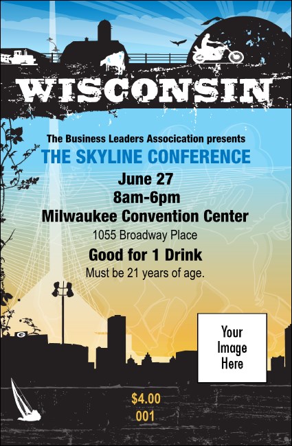 Wisconsin Drink Ticket Product Front