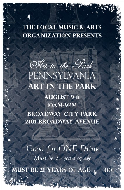 Pennsylvania Drink Ticket Product Front