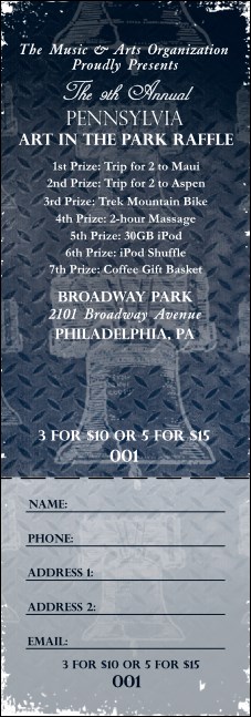 Pa Raffle Pennsylvania Raffle Ticket