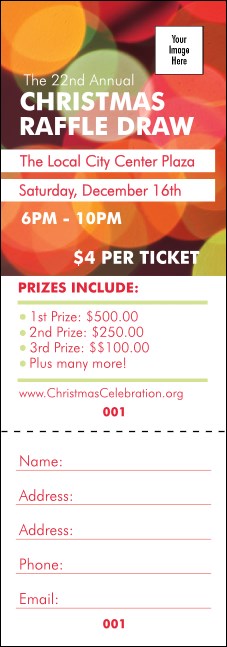 Holiday Lights Raffle Ticket