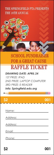 Fundraiser for Education Raffle Ticket