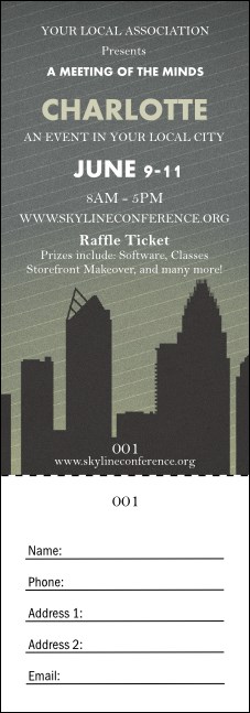 Charlotte Raffle Ticket Product Front