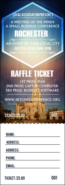 Rochester 2 Raffle Ticket Product Front