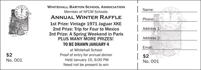 Black and White New Year's Raffle Ticket 001