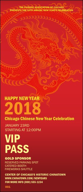 Chinese New Year VIP Pass