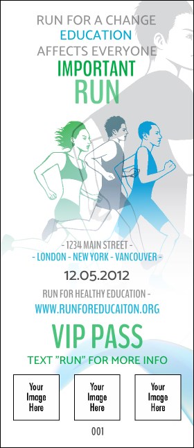 Run for a Cause Blue & Green VIP Pass