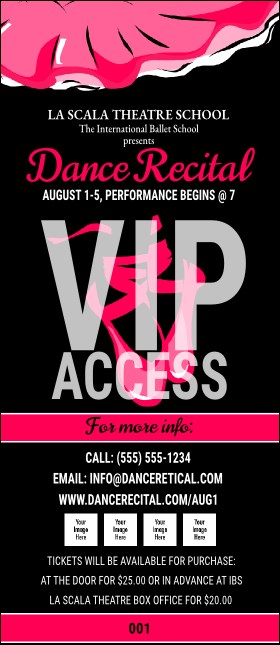 Dance Recital VIP Pass