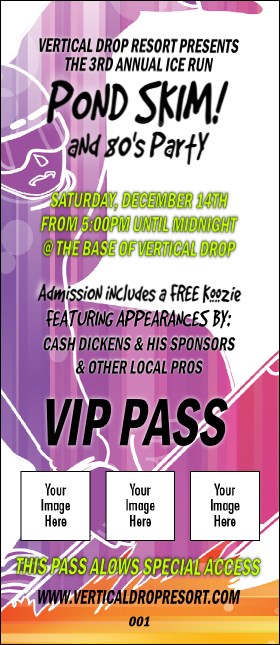 Snowboarding VIP Pass Product Front