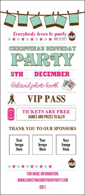 Birthday Whimsical  VIP Pass