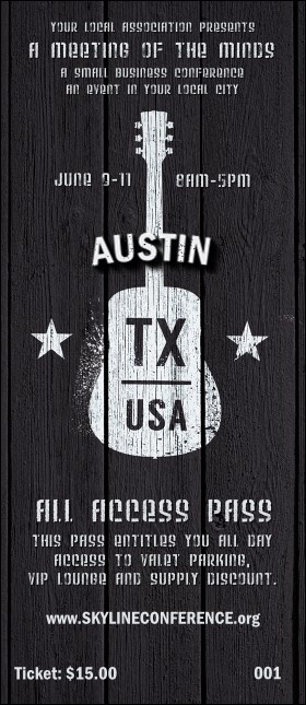 Austin Music VIP Pass Product Front