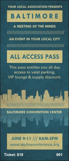 Baltimore VIP Pass Product Front