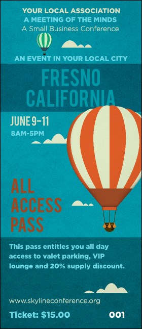 Fresno VIP Pass Product Front