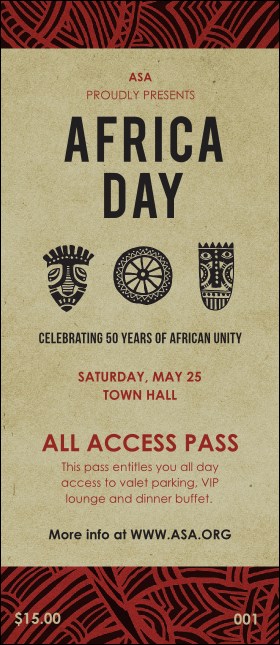 African Theme VIP Pass