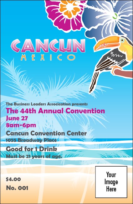 Cancun Drink Ticket Product Front