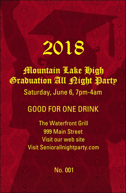 Cap and Gown Drink Ticket