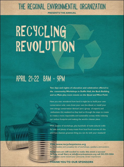 Recycling Event Flyer