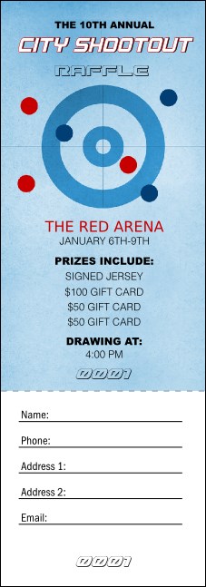 Curling Raffle Ticket