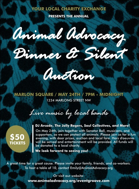 Animal Print Invitation