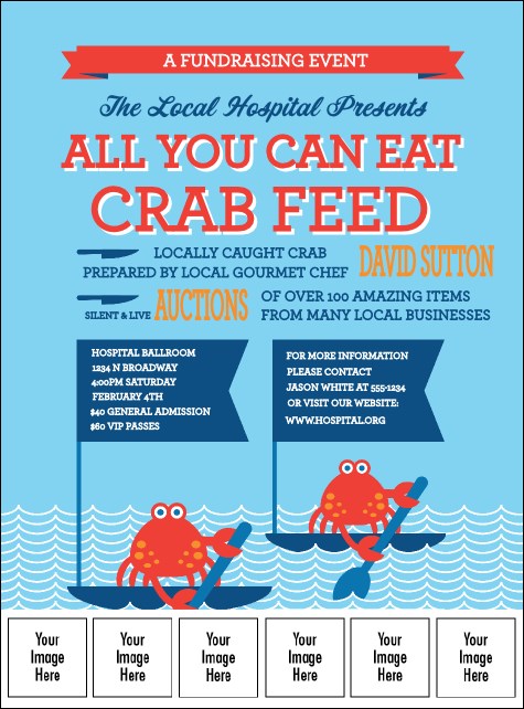 Crab Feed Logo Flyer